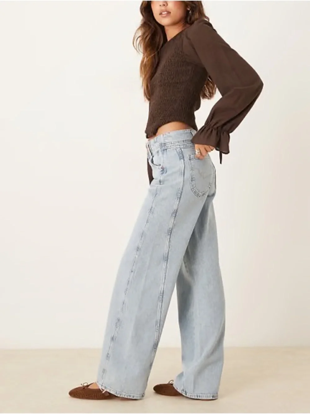 Free People We The Free Aster High Rise Straight Leg Jean